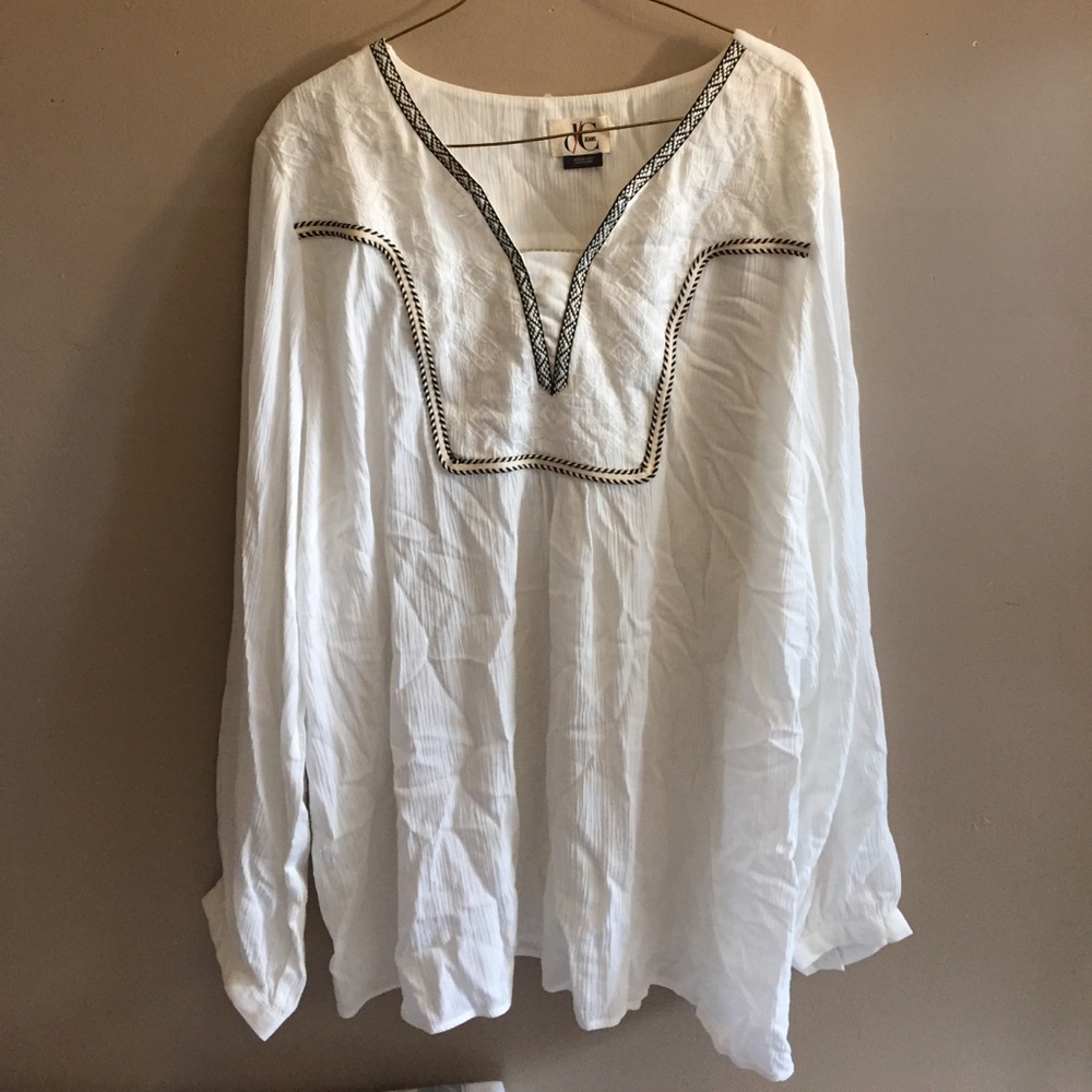 White flowing longsleeve